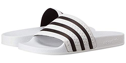 adidas Unisex-Erwachsene Originals ADILETTE Bade Sandalen - Weiß (Weiß Core Schwarz Weiß),EU 43