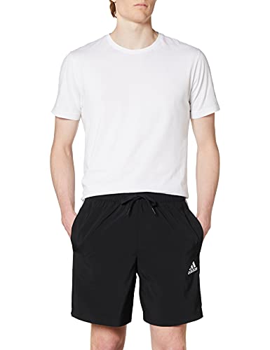 adidas Mens AEROREADY Essentials Chelsea 3-Streifen Shorts, Black/White, L