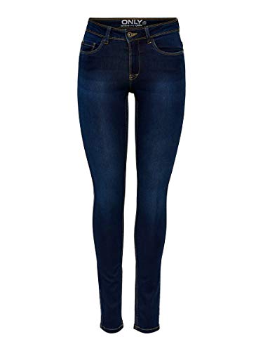 ONLY Damen Jeans Ultimate King 15077791 Dark Blue Denim L/32