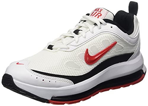 Nike Herren Air Max Sneaker, White/University Red-Black, 43 EU