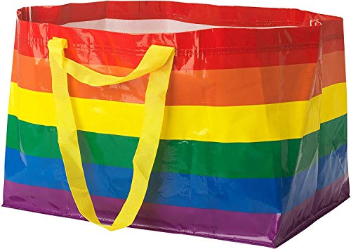 Ikea Stormma (Frakta) große 71 l Pride Rainbow wiederverwendbare Tragetaschen, 2 Stück